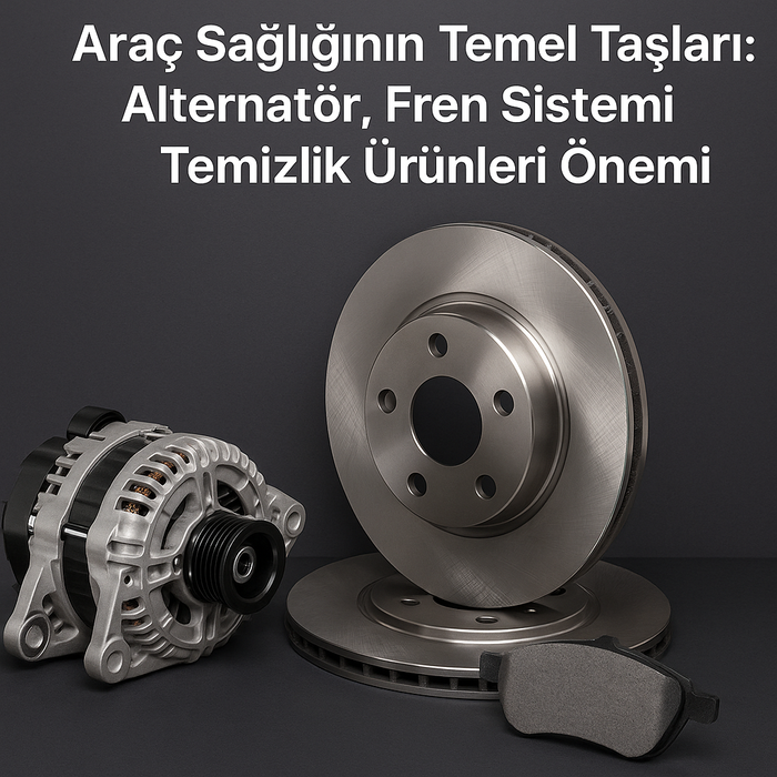 Araç Sağlığının Temel Taşları: Alternatör, Fren Sistemi ve Temizlik Ürünleri Önemi