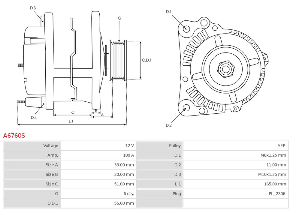 Alternatör – 12V 100A – DENSO TİP - Toyota Corolla, Auris, Avensis, RAV4 Uyumlu