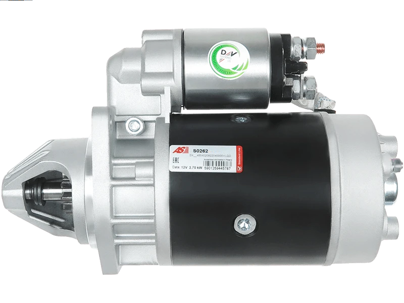 Plusline Marş Motoru – 12V 2.7kW – 9 Diş – Deutz-Fahr, Atlas Copco, Fendt, Iveco, Fiat, Renault, DAF Uyumlu
