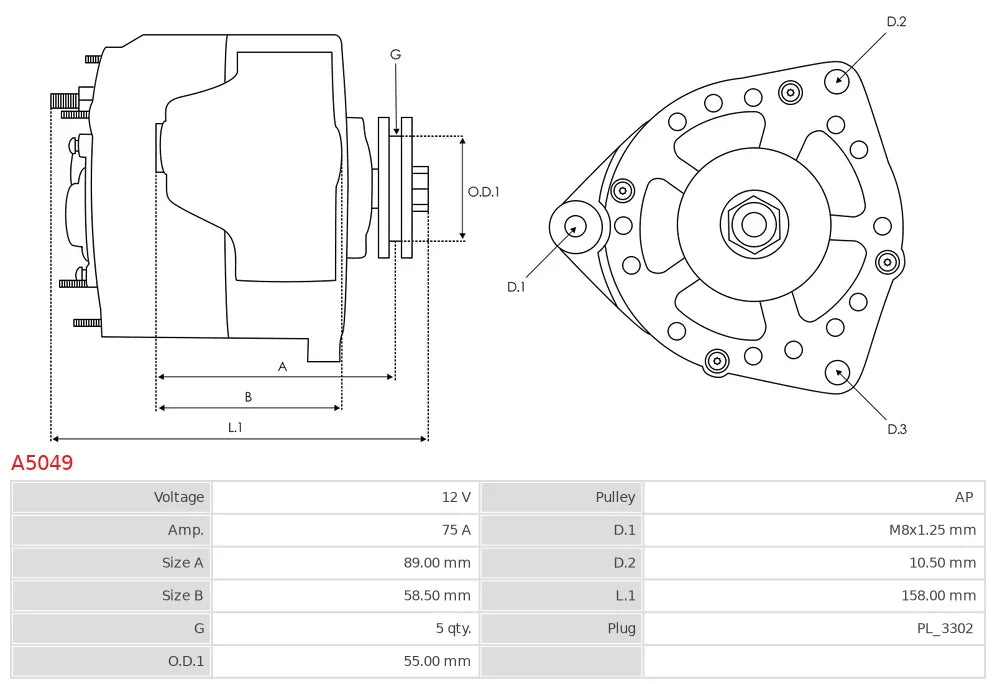 Plusline Alternatör – 12V 75A – Suzuki Swift, SX4, Splash, Opel Agila, Fiat Sedici Uyumlu