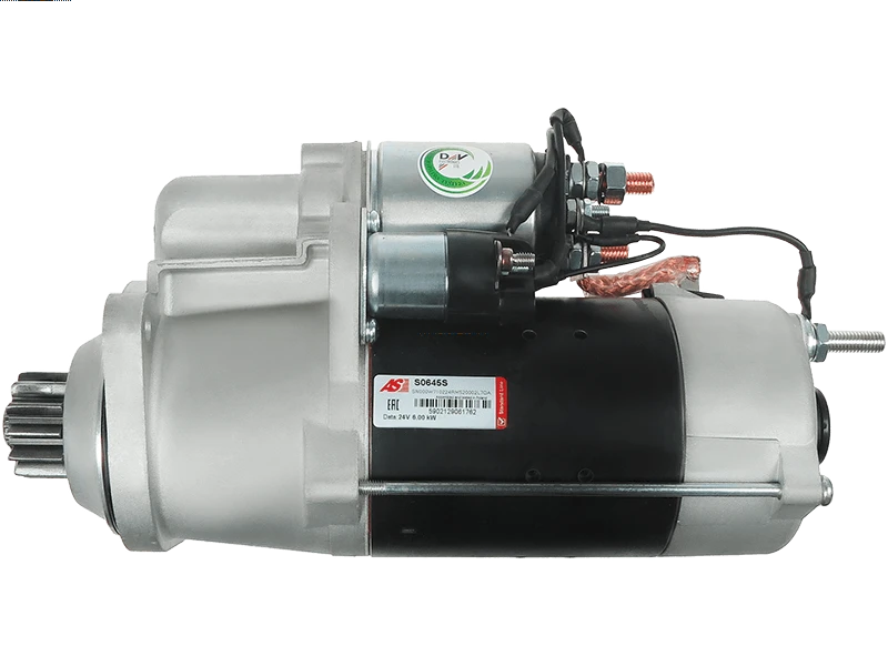 Plusline Marş Motoru – 24V 6.0kW – 12 Diş – John Deere, Liebherr ve Volvo İnşaat Makineleri Uyumlu